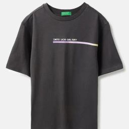 United Colors of Benetton Boys Grey Cotton Printed T-Shirt-picture-48