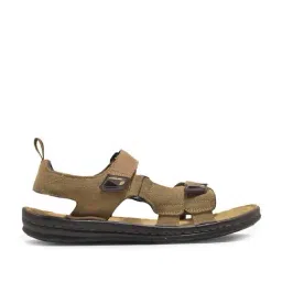 Woodland Men's Camel Floater Sandals-image-8