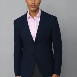 Allen Solly Navy Blue Slim Fit Blazer-image-102