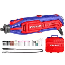 Emtop 130 W Input Power 10000 to 35000 RPM Plastic Mini Grinder Red and Blue, EMGK1301-image-10