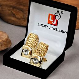 LUCKY JEWELLERY Men Embellished Contemporary Cufflink-picture-25