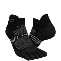 KIPRUN By Decathlon Running 5-Finger Socks - Eco-Design - Black-41