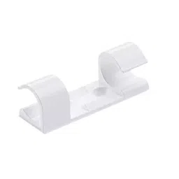 Robustt ABS Strong Self Adhesive Cable Organiser Clip with 3M Foam, White (Pack of 500 Pcs)-image-6