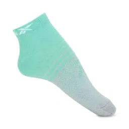 Reebok Green Striped Low Cut Socks-image-75