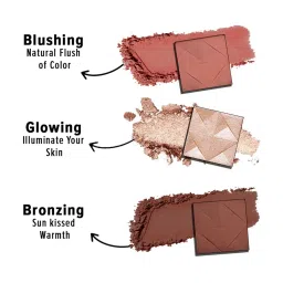 Character Pro Highlighter & Blush Palette C-A201 - 57.6 gm image 4