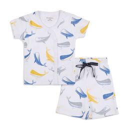 My Milestones Boys Printed Pure Cotton T-shirt With Shorts-image-23