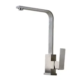 Aquieen Kubix Silver Stainless Steel Chrome Finish Basin Mixer Tap, AQN 555-image-11
