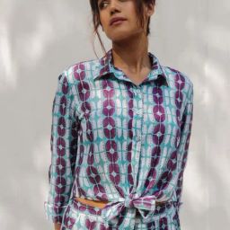 Moontara Blue & Purple Mae Shirt-image-11