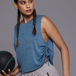 ASICS Self Design Sleeveless Gathered Detail Training T-shirt-picture-15