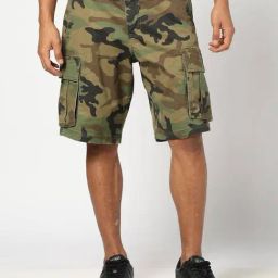 GAP Green Cotton Regular Fit Printed Shorts-image-52