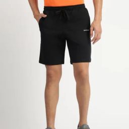 Reebok Black Regular Fit Solid Shorts-image-93