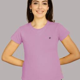 Friskers Purple Cotton T-Shirt-image-1