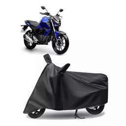 Auto Pearl Polyester Two Wheeler Cover for Yamaha FZ S FI New BS6 (Grey)-image-65