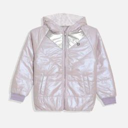 Allen Solly Girls Purple Self Full Sleeves Jacket-picture-35