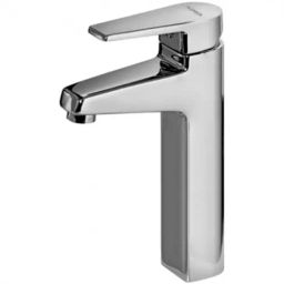 PLUMBER 265 mm High Neck Single Lever Basin Mixer with 450 mm Long Flexible Connector, ARA-3145-17