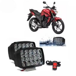 Cartronics 15  LED Fog Light With On/Off Switch for Yamaha FZ16(Set of 2 Pcs)-5