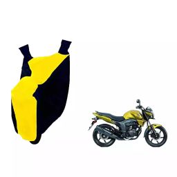 Auto Pearl Waterproof Two Wheeler Cover For Honda Unicorn Dazzler (Yellow & Blue)-image-24