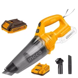 Ingco 20 V Vacuum Cleaner with 2.0 Ah Battery Pack and Fast Charger, CVLI20126-45