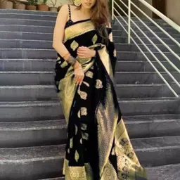 KALINI Woven Design Zari Pure Silk Kanjeevaram Saree-image-71