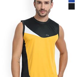 FTX Pack Of 3 ColourBlock Gym Vests 709-8_709-9_709-12-S-image-99