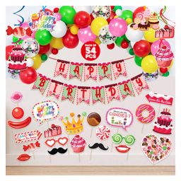 Zyozi Candy Theme Birthday Decoration Kit Multicolor - Pack of 54-image-12