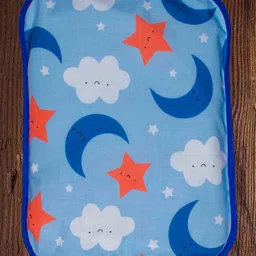 Mittenbooty Rectangular mustard seed or Rai Pillow Big Cloud print Blue-picture-8