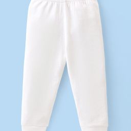 Babyhug Full Length Thermal Bottom Wear Solid Colour- Off White-image-64
