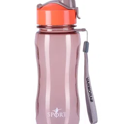 VARMORA HOMEWARE Sporty Flip Top - Transparent Design- 650ml - Brown-picture-0