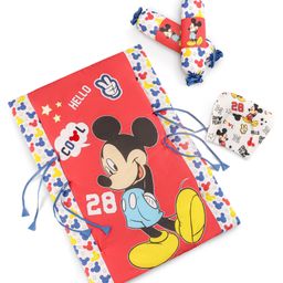 Babyhug Disney Premium Cotton Bedding Set With Bolsters and Head Pillow Cool Mickey Theme - Red-image-21