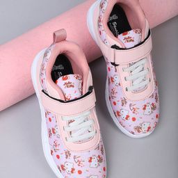 Kidsville Hello Kitty Featuring Character Designed Velcro Closure Shoes - Pink-image-45