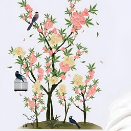 Aura Green & Pink Self Adhesive Wall Sticker-image-64