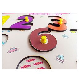 Wissen 1-10 Peg Board Puzzle With Counting Inside Tray Multicolour - 11 Pieces image 4