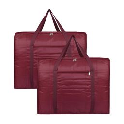 ANKIT INTERNATIONAL Maroon Set of 2 Regular Multi-Utility Organisers-11