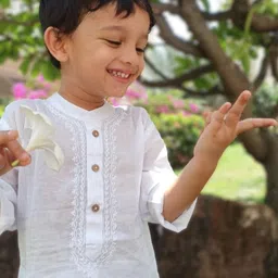 Tura Turi Boys Embroidered Pure Cotton Kurta Sets-49