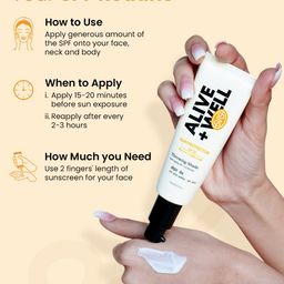 Alive & Well Set Of Under Eye Cream Gel & Lightweight Sun Protector With SPF50 image 5