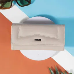 Mochi Women Textured Three Fold Wallet-image-3