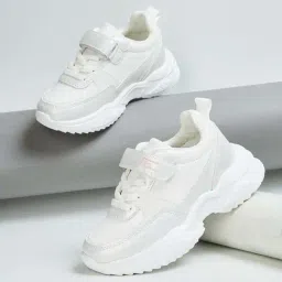 Fame Forever by Lifestyle Kids White Velcro Shoes-picture-33