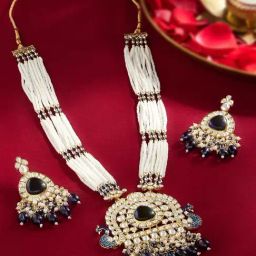 Zaveri Pearls Purple Alloy Sets for Women-image-59