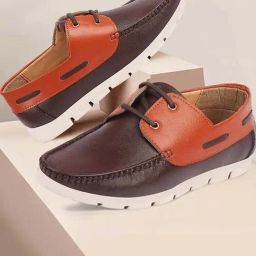 Fausto Men's Brown Boat Shoes-image-90