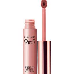 Lakme 9 to 5 Weightless Matte Mousse Lip & Cheek Color Blush Velvet 9 gm-picture-29