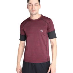 Chkokko Wine Short Sleeves T-Shirt-picture-34