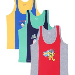 Bodycare Kids Multicolor Cotton Printed Vest (Pack of 3)-picture-21