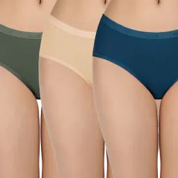 Amante Multicolor Cotton Hipster Panty (Pack of 3)-image-58