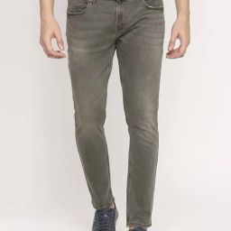 Spykar Light Olive Cotton Slim Fit Jeans-picture-28