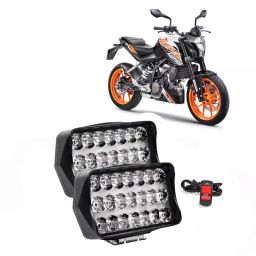 Cartronics 21 LED Fog Light With On/Off Switch for KTM 125 Duke Black(Set of 2 Pcs)-41