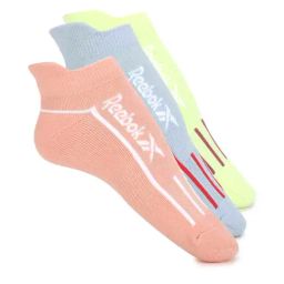 Reebok Multicolor Striped Low Cut Socks - Pack of 3-image-64
