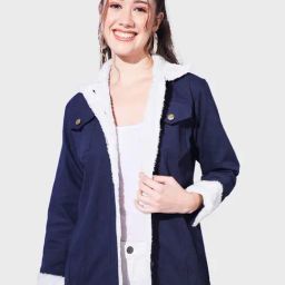 BUYNEWTREND Navy Regular Fit Jacket-image-99