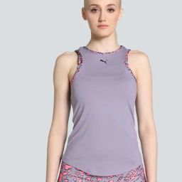 Puma Purple Regular Fit Tank Top-image-58