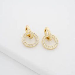 Ted Baker Double Link Crystal Drop Earrings-45