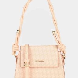 Van Heusen Peach Printed Free Size Shoulder Handbag-image-1